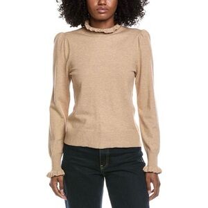CeCe’s Ruffle Mock Neck Sweater Small